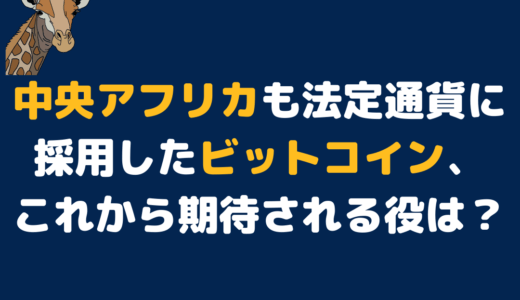 中央アフリカも法定通貨に採用したビットコイン、これから期待される役割は？